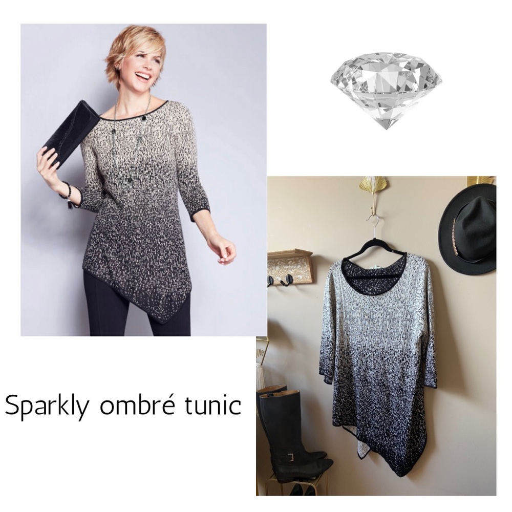 Beautiful ombré sparkly tunic clothes